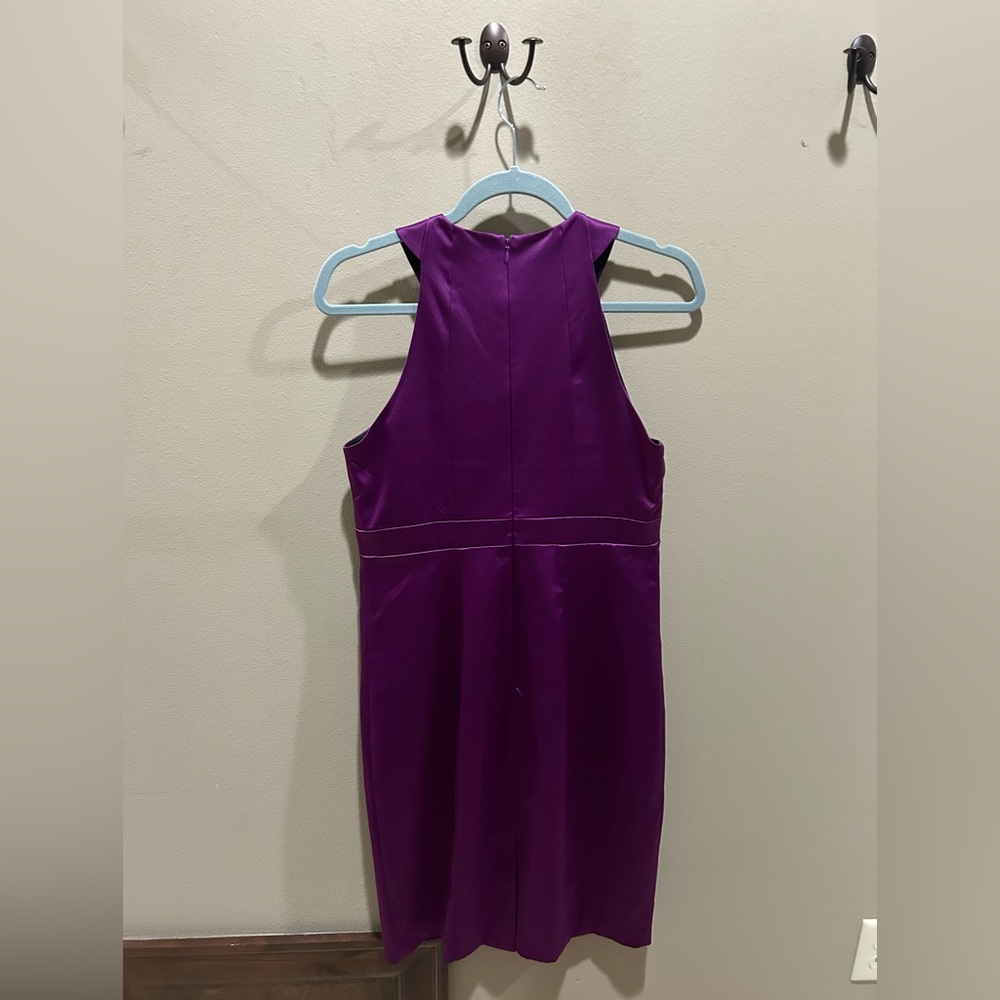 Elegant Purple Sleeveless Dress